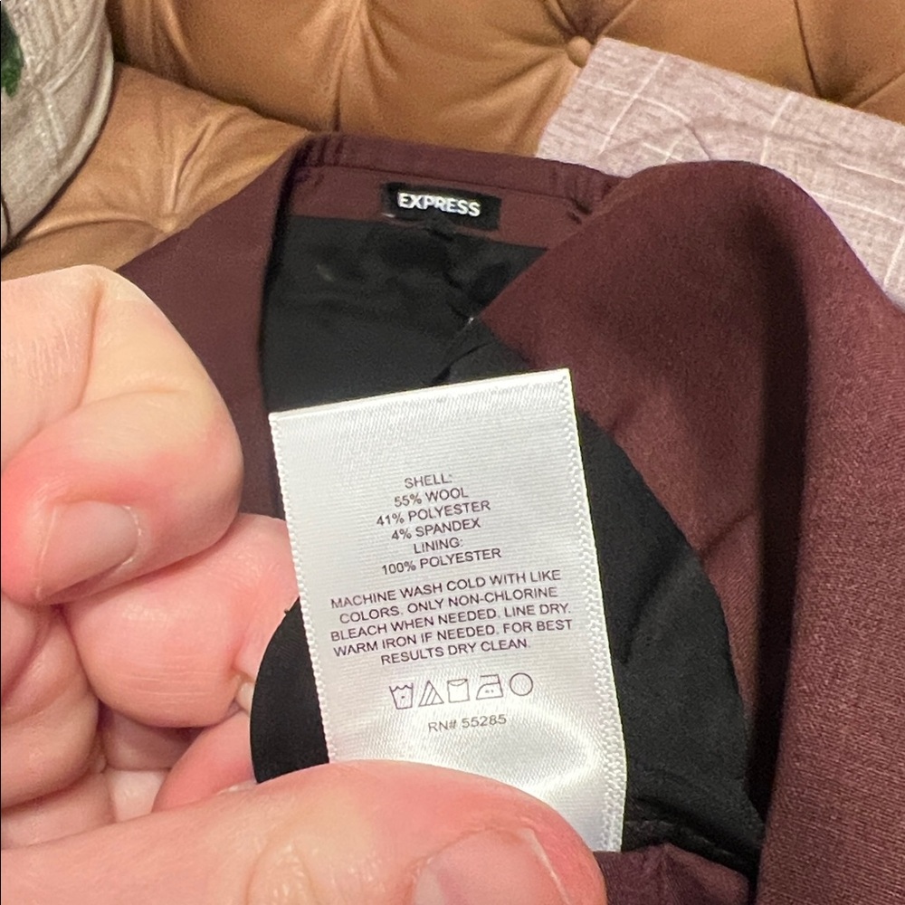 Express Deep Burgundy Suit - Picture 7 of 9